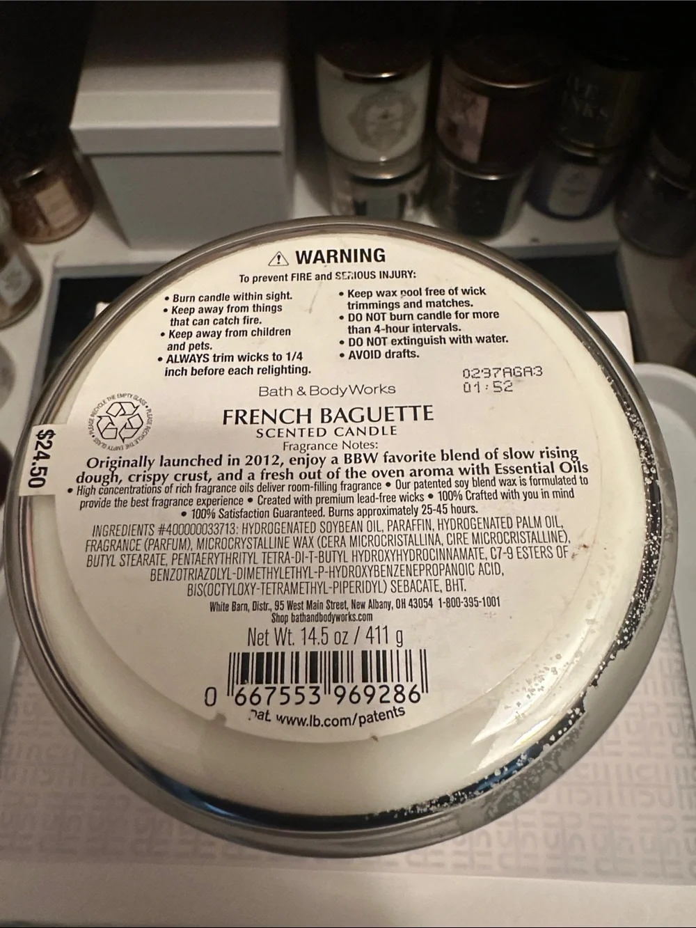 Bath & Body Works three wick